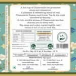 Sancha Tea Boutique, Chamomile Green Tea, Stress Relief & Calming Herbal Tisane, Real Chamomile Flowers for Good Sleep, 25 Pyramid Bags - Image 2