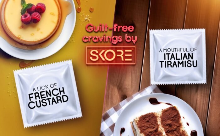 Skore Dessert Assorted Premium Flavoured : Belgian Chocolate | Irish Coffee | French Custard | Italian Tiramisu | Condoms | 10 Count (Pack of 2) - Image 3
