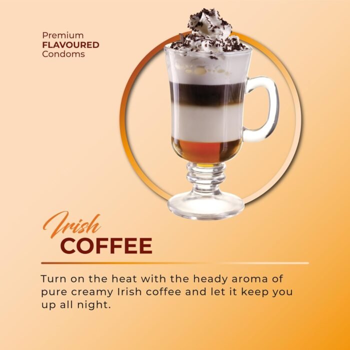 Skore Irish Coffee Dessert adition Premium Flavoured | Condoms | 10 Count (Pack of 2) - Image 2