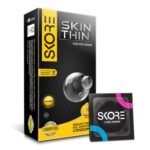 Skore SkinThin Ultra Fine Thin Condoms | With Disposal Pouches (10 pieces)