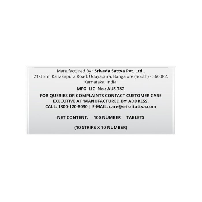 Sri Sri TATTVA shuddhta ka naam NAOQ19 - Anti Viral,10 Strips x 10 Number|500mg - Image 4