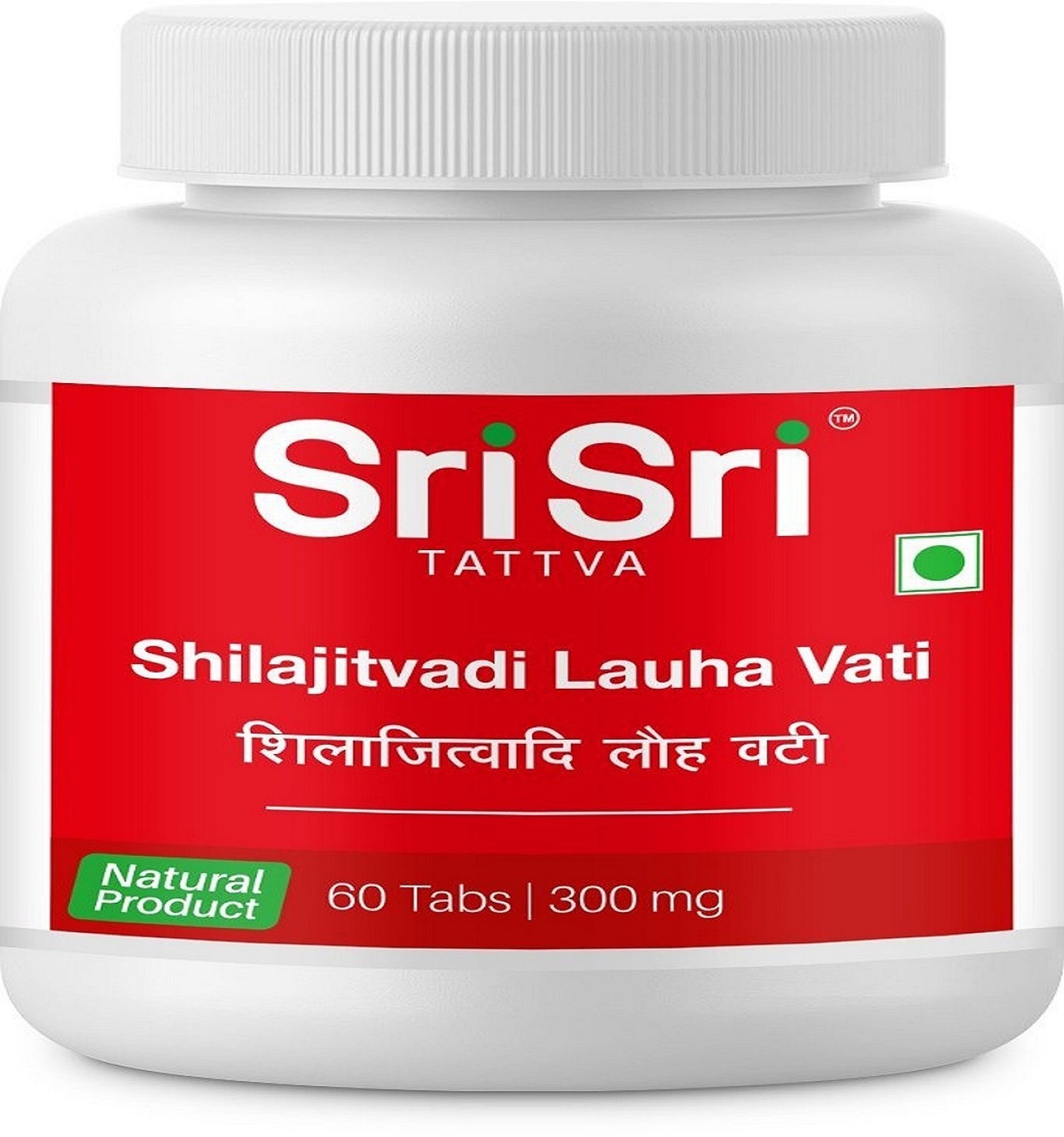 Sri Sri Tattva Shilajitvadi Lauha 1 Sri Sri Tattva Shilajitvadi Lauha 300mg, 60Tab - Image 1