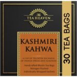 The Tea Heaven Green Tea Tea Gift - Kashmiri Kahwa-With, Saffron And Spices- 30 Tea Bags, 2.5 Gm