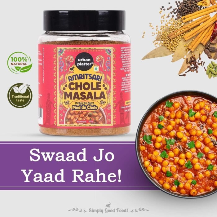Urban Platter Amritsari Chole Masala, 150g (Punjabi Dhaba Style Chole Masala, Amritsari Chana Masala, Preservatives Free, Natural Oils Preserved) - Image 4
