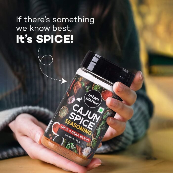 Urban Platter Cajun Spice Seasoning, 80g (Bold Blend of French, African and Southern American Flavours | Spicy and Aromatic | Great for Fries, Grills and Stir-Fries) - Image 3
