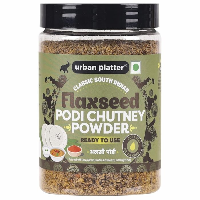 Urban Platter Classic South Indian Flaxseed Podi Chutney Powder, 250g (Ready to use, Just add ghee or Oil) - Image 7