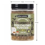 Urban Platter Classic South Indian Flaxseed Podi Chutney Powder, 250g (Ready to use, Just add ghee or Oil) - Image 8