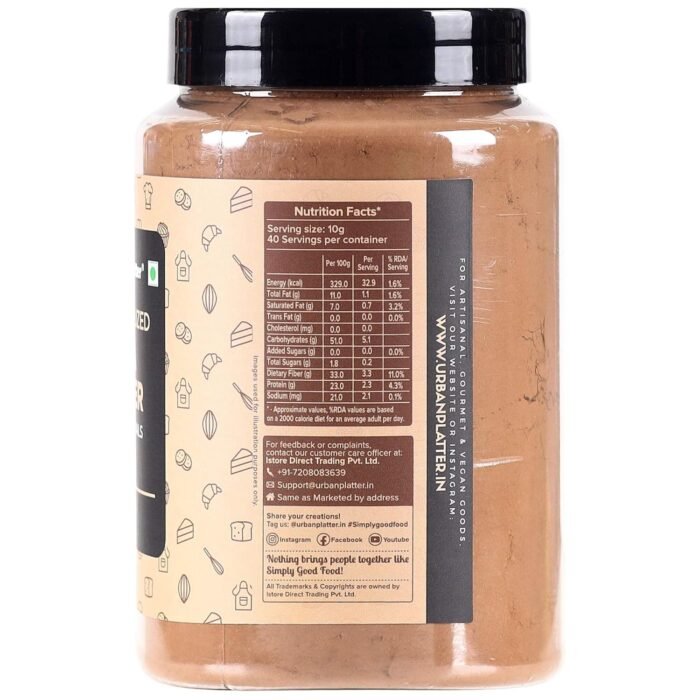 Urban Platter Cocoa Powder, 400g (Unsweetened | Rich Chocolate Flavour | Ideal for Baking, Beverages & Desserts | 100% Pure Cocoa) - Image 3