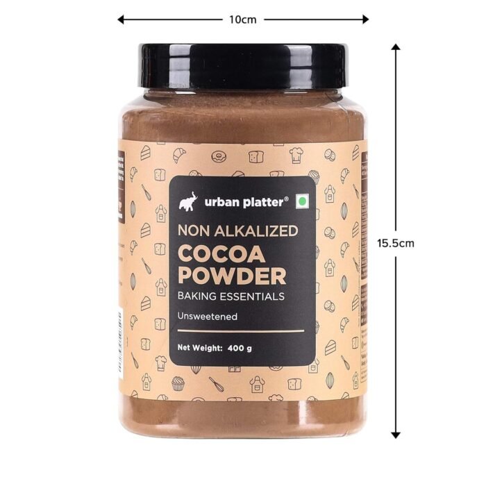 Urban Platter Cocoa Powder, 400g (Unsweetened | Rich Chocolate Flavour | Ideal for Baking, Beverages & Desserts | 100% Pure Cocoa) - Image 8