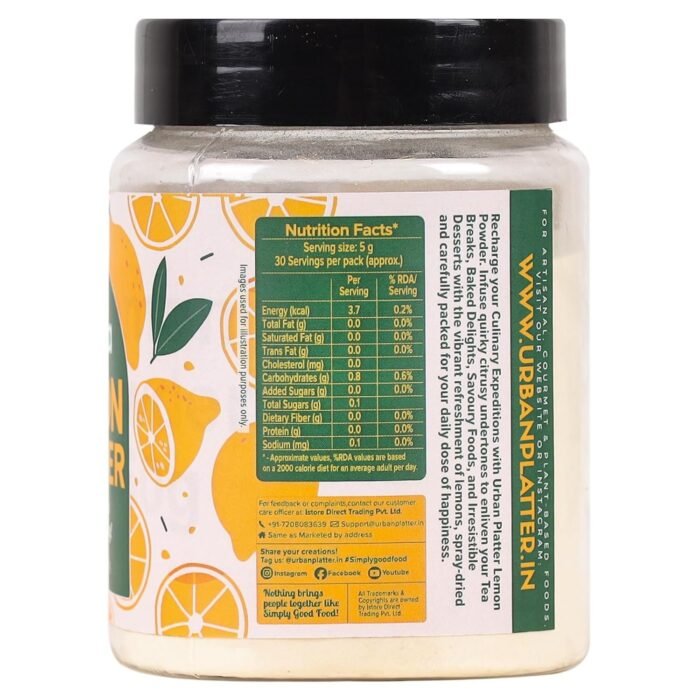 Urban Platter Dehydrated Lemon Powder, 150g - Image 2