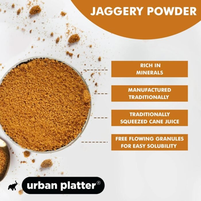 Urban Platter Jaggery Powder, 1Kg / 35.2oz [Pure, Natural & Chemical Free] - Image 4