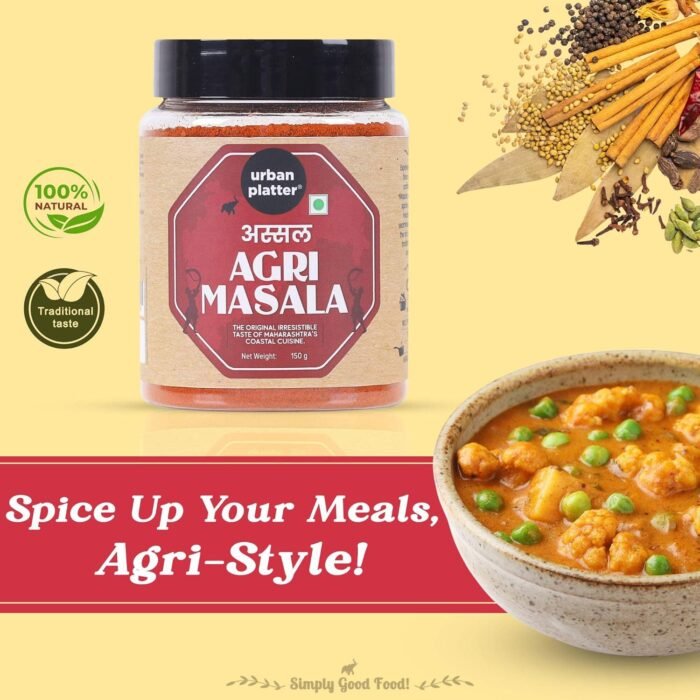 Urban Platter Maharashtrian Agri Masala, 150g (Signature Assal Coastal Agri Blend | Onion & Garlic-free | Additive & Preservative-free) - Image 4