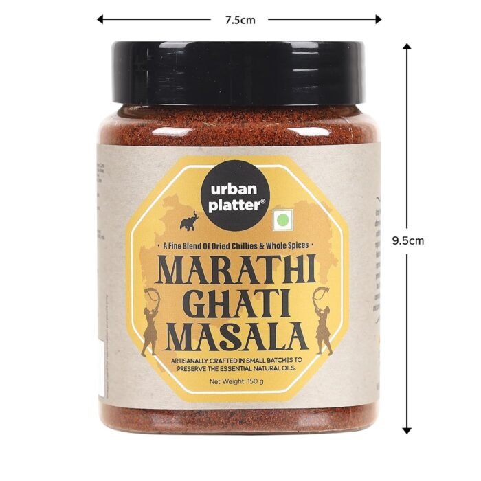 Urban Platter Maharashtrian Ghati Masala, 150g (Signature Gavraan Western Ghats Blend | Fiery & Earthy Flavours | Additive & Preservative-free) - Image 7