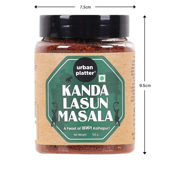 Urban Platter Maharashtrian Kanda Lasun Masala, 150g (Signature Khamang Kolhapuri Blend | Ready-to-Use Spicy Chutney Masala | Additive & Preservative-Free) - Image 7