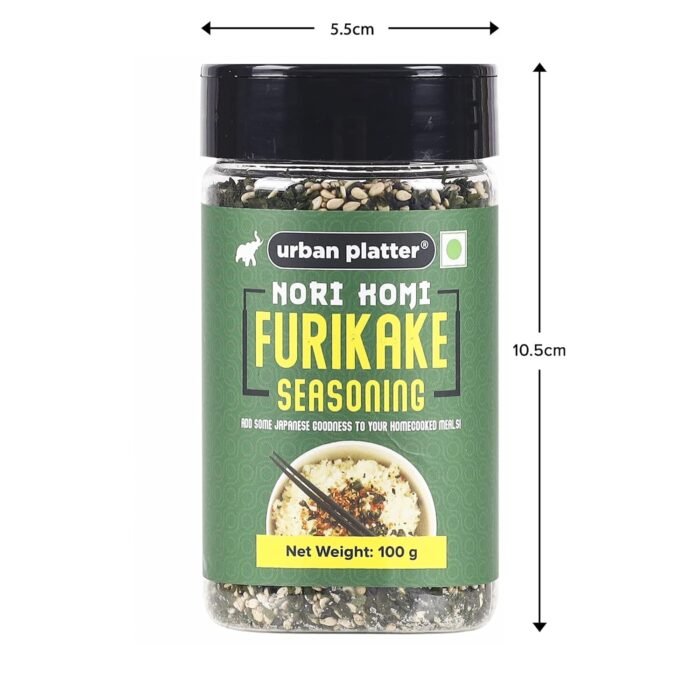 Urban Platter Nori Komi Furikake Seasoning, 100g (Japanese Style, Made with Ao Nori, Sesame Seeds, Pink Salt, Season rice balls, sprinkle on Japanese Appetizers and more) - Image 8