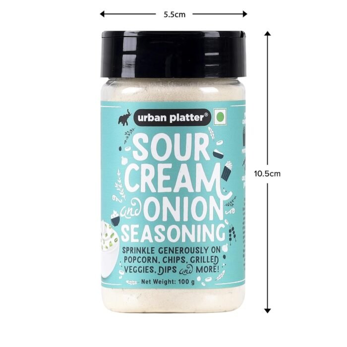 Urban Platter Sour Cream and Onion Seasoning, Perfect for Pop Corn, Pasta, Fries, Dairy-Free, 100 g - Image 8