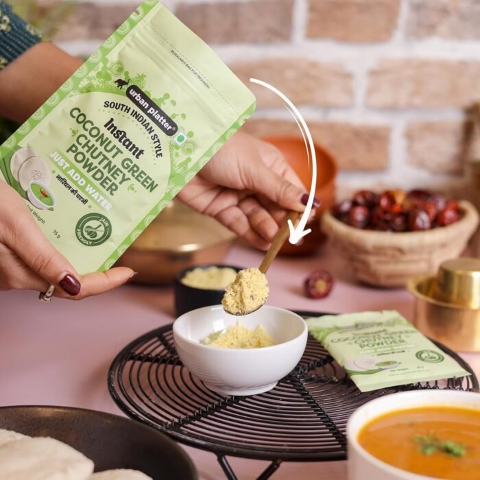 Urban Platter South Indian Style Instant Coconut Green Chutney Powder, 200g / 7oz [Nariyal ki Chutney, Just Add Water] - Image 3