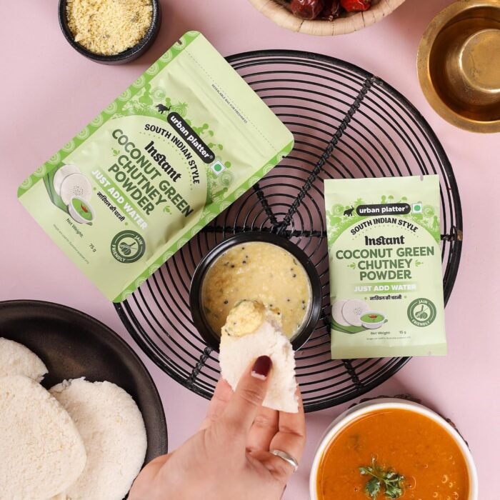 Urban Platter South Indian Style Instant Coconut Green Chutney Powder, 200g / 7oz [Nariyal ki Chutney, Just Add Water] - Image 4