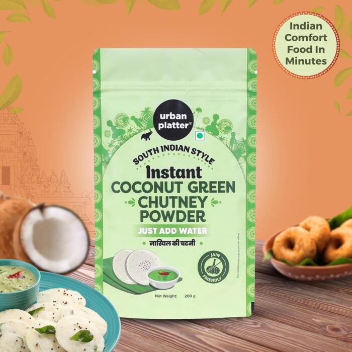 Urban Platter South Indian Style Instant Coconut Green Chutney Powder, 200g / 7oz [Nariyal ki Chutney, Just Add Water] - Image 7