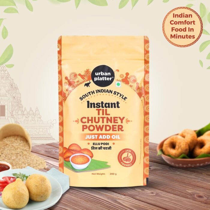 Urban Platter South Indian Style Instant Til Chutney Powder, 200g (Ellu Podi | Sesame Dry Chutney | Ready-to-Use | Perfect for Idli, Dosa and Rice) - Image 3
