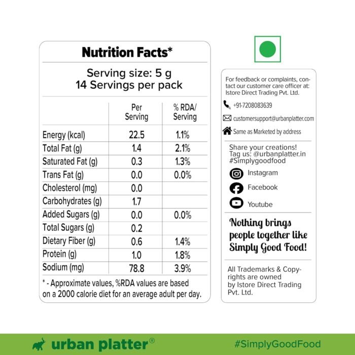 Urban Platter Thecha Seasoning, 70g (Authentic Maharashtrian Condiment | Bold Chilli, Garlic & Peanut Blend | Perfect for Fries, Pasta & Rice) - Image 2