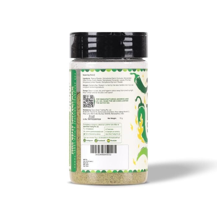 Urban Platter Thecha Seasoning, 70g (Authentic Maharashtrian Condiment | Bold Chilli, Garlic & Peanut Blend | Perfect for Fries, Pasta & Rice) - Image 3