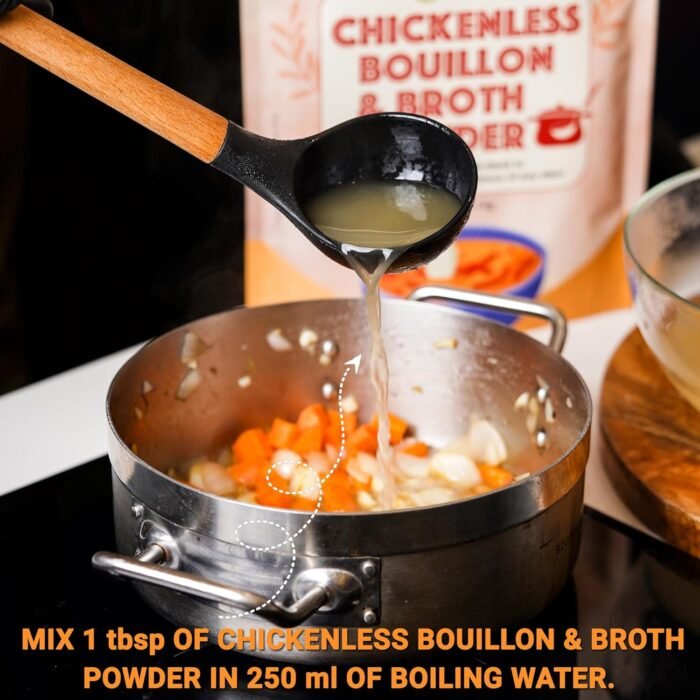 Urban Platter Vegan Chicken-less Bouillon & Broth Powder, 200g (Plant-Based | Instant Soup Base | MSG-free | Umami-Rich) - Image 5