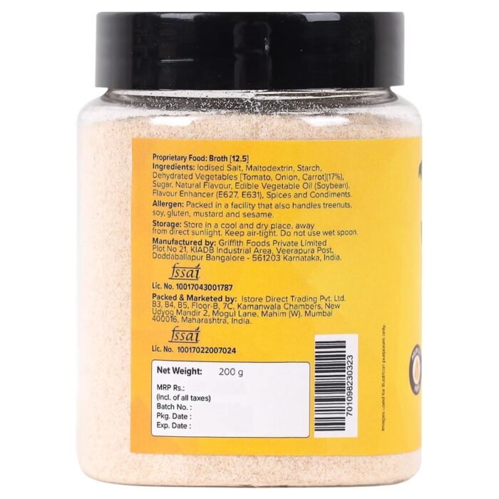 Urban Platter Vegetable Bouillon & Broth Powder, 200g (Plant-Based | Instant Vegetable Stock | MSG-free | Umami-Rich) - Image 3