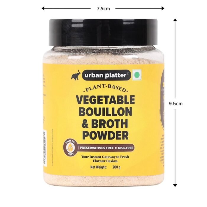 Urban Platter Vegetable Bouillon & Broth Powder, 200g (Plant-Based | Instant Vegetable Stock | MSG-free | Umami-Rich) - Image 9