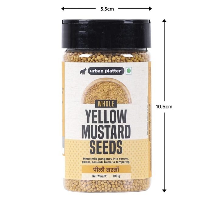 Urban Platter Yellow Mustard Seeds, 100 g (Peeli Sarson | Rai Kuria | Rai Dal | Indian Khada Masala) - Image 6