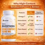 Hayer Sea Buckthorn 60 Tablets 1200mg with Omega 7, vitamins, and antioxidants for radiant skin, immunity, and vitality. 100% natural - Image 5
