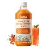 Nutrabud Organics Himalayan Sea Buckthorn Berry Juice - 500 ml - Natural Source of Vitamin C, Omega 3 6 7 9, Antioxidants For Immunity, Skin Glow & Gut Health