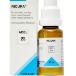 ADEL 23 Homoeopathic Ricura Drop for Allergic Rhinitis Cough Throat Pain Conjunctivitis