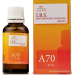 Allen A70 Irritable Bowel Syndrome (IBS) Drops (30ml) for Indigestion Acidity Gas Diarhhoea Nausea
