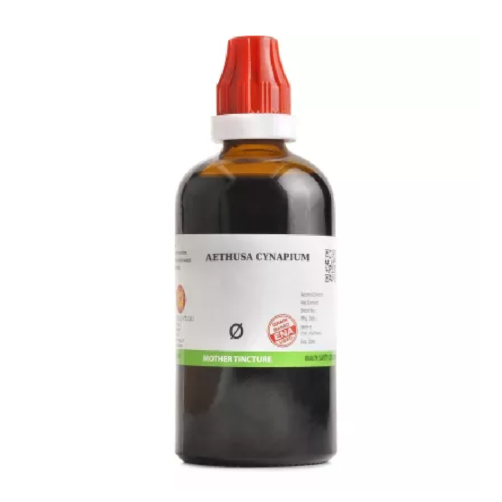BJain-Aethusa-Cynapium-1X-Q-100ml.png BJain Aethusa Cynapium 1X (Q) Mother Tincture (100ml) For Vomiting, Weakness, Indigestion And Acidity - Image 1