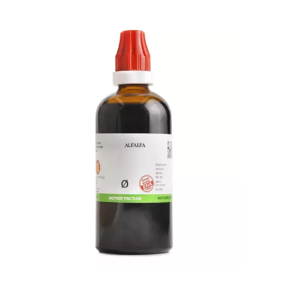 BJain-Alfalfa-1X-Q-100ml.png BJain Alfalfa 1X (Q) Mother Tinctures (100ml) for Weight gain, Improves appetite - Image 1