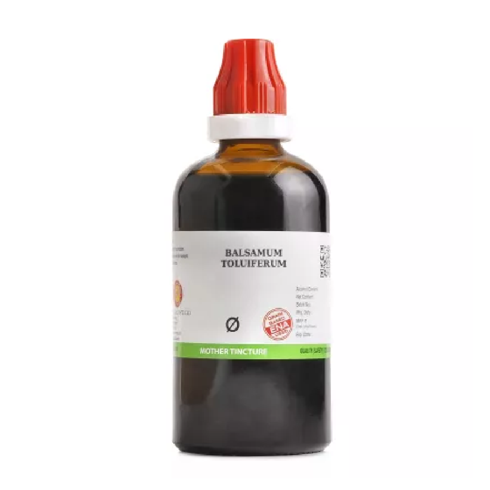 BJain-Balsamum-Toluiferum-1X-Q-100ml.png BJain Balsamum Toluiferum 1X (Q) Mother Tincture (100ml) For Vomiting, Cough - Image 1