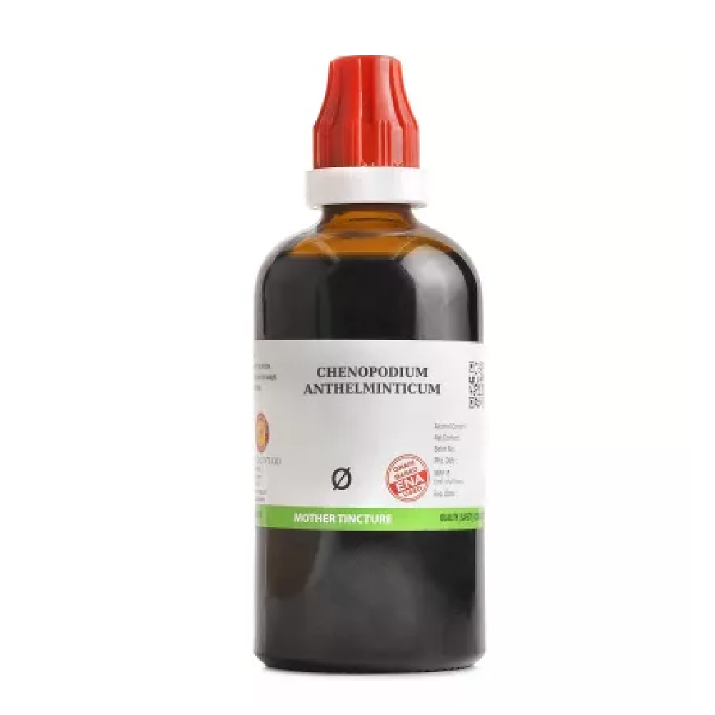 BJain-Chenopodium-Anthelminticum-1X-Q-100ml.png BJain Chenopodium Anthelminticum 1X (Q) Mother Tincture (100ml) For vertigo - Image 1