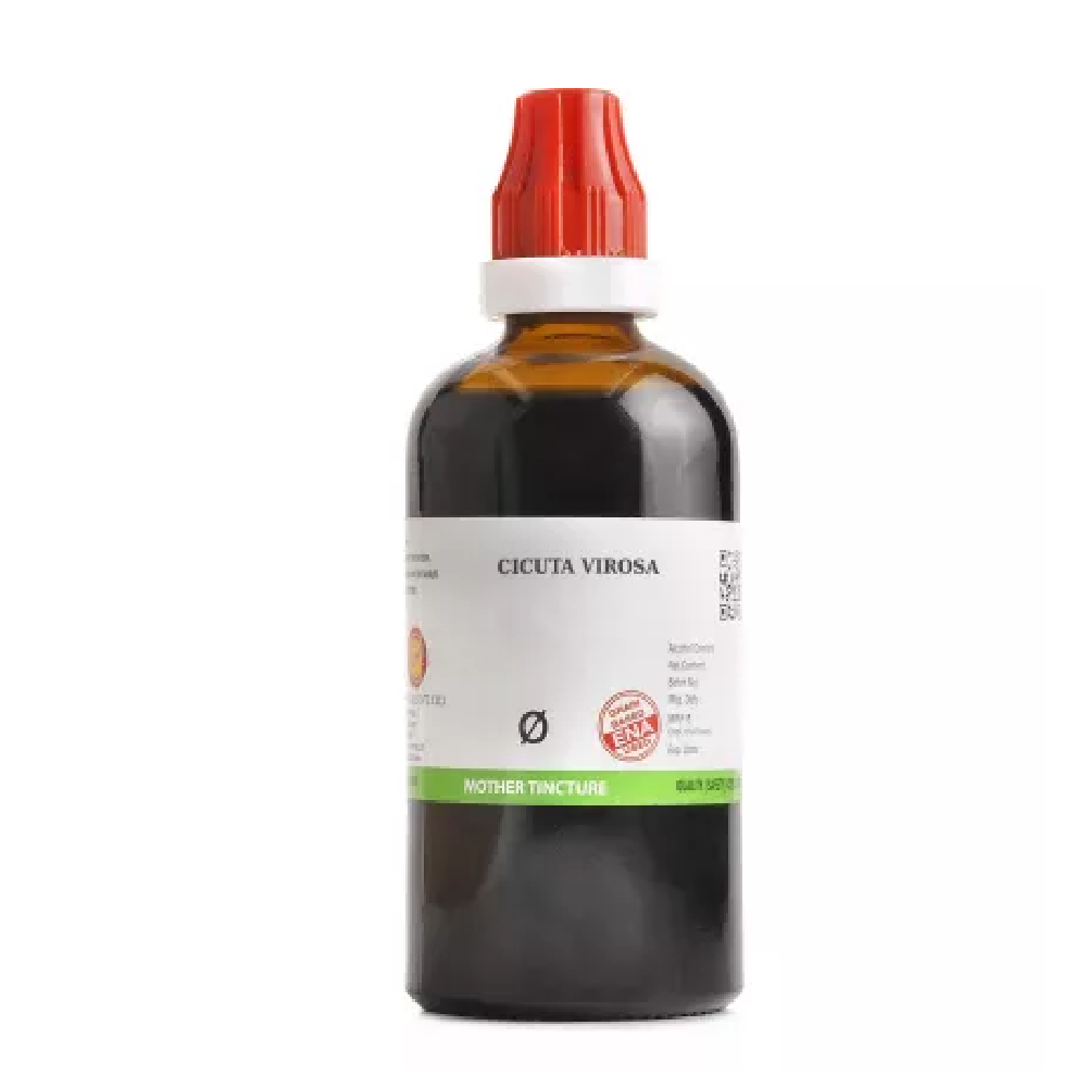 BJain-Cicuta-Virosa-1X-Q-100ml.png BJain Cicuta Virosa 1X (Q) Mother Tincture (100ml) For Eczema - Image 1