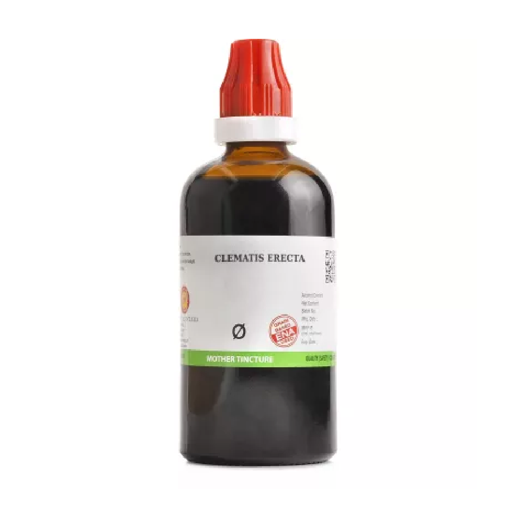 BJain-Clematis-Erecta-1X-Q-100ml.png BJain Clematis Erecta 1X (Q) Mother Tincture (100ml) For Tooth pain - Image 1