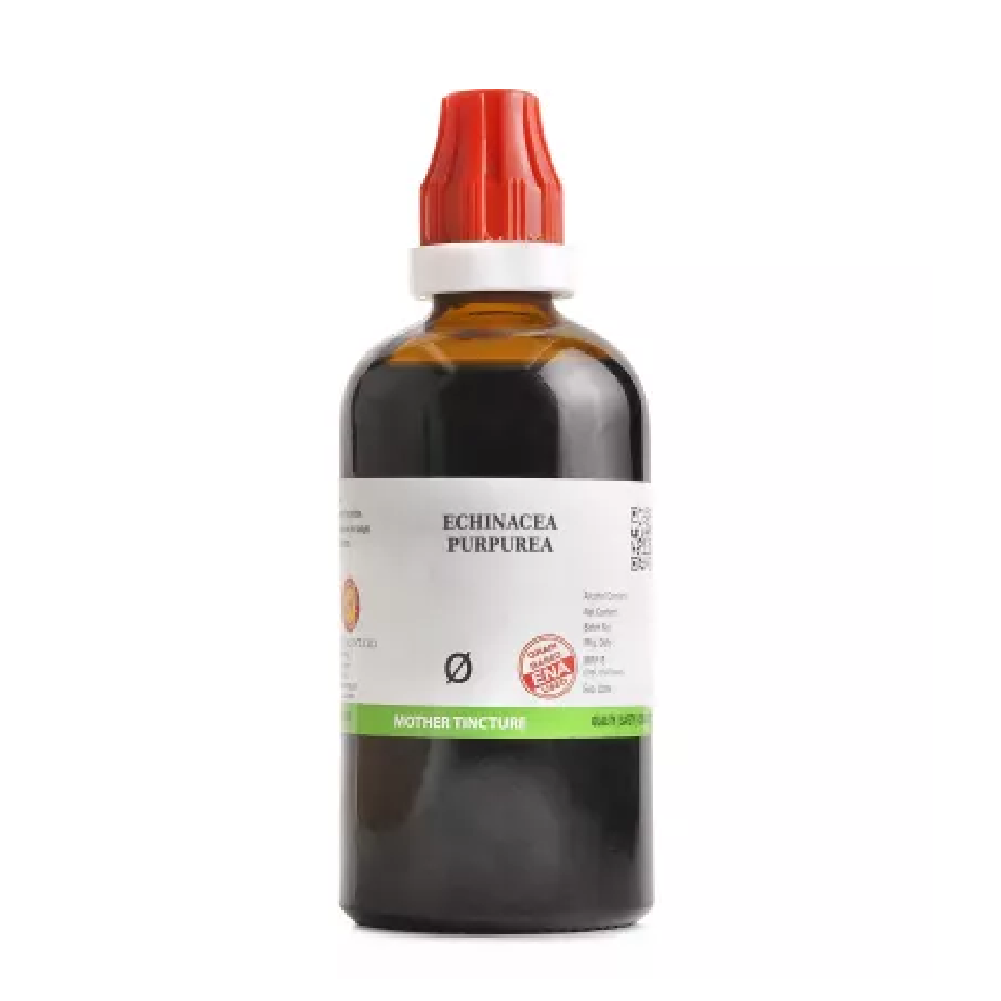 BJain-Echinacea-Purpurea-1X-Q-100ml.png BJain Echinacea Purpurea 1X (Q) Mother Tincture (100ml) For swelling, Relieves cold - Image 1