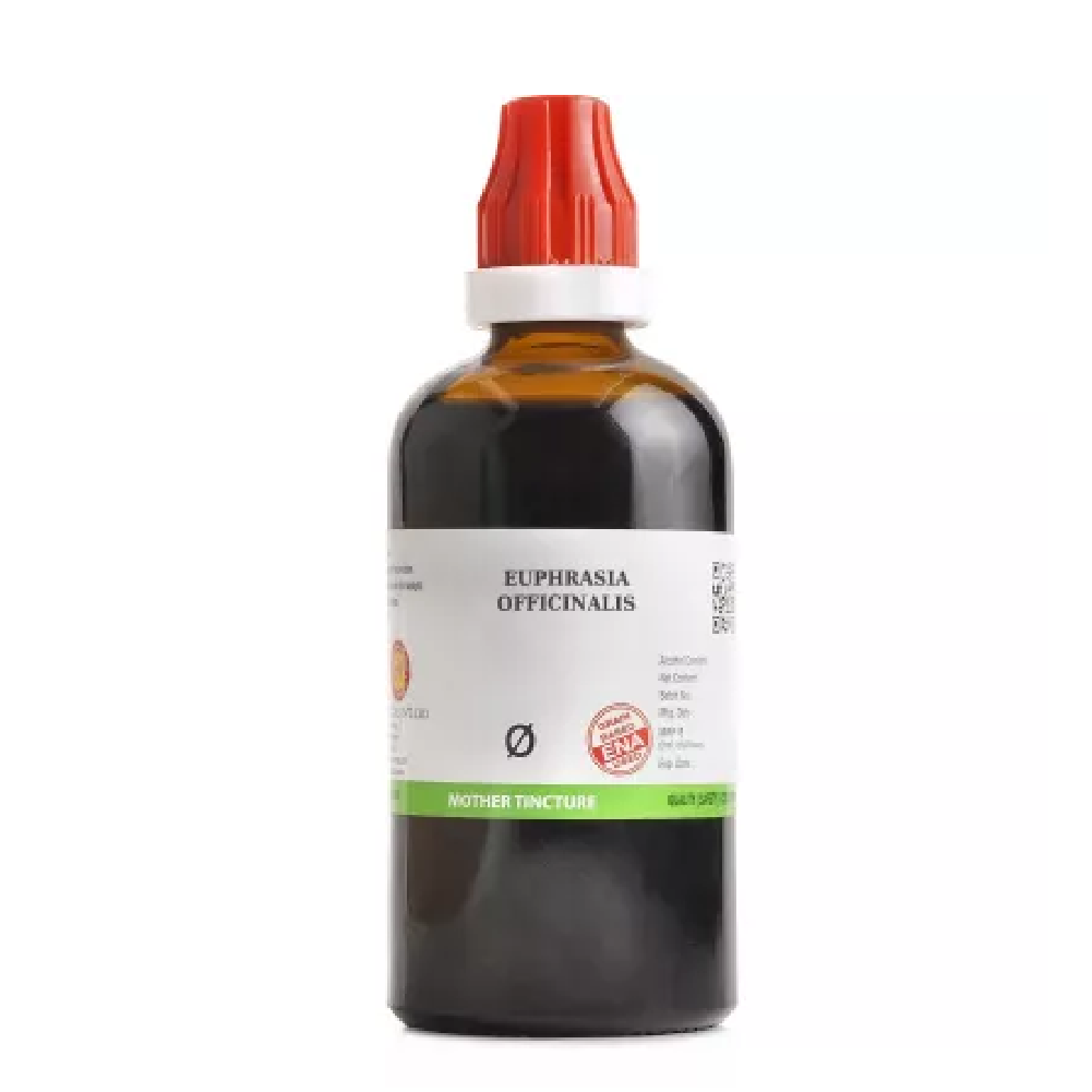 BJain-Euphrasia-Officinalis-1X-Q-100ml.png BJain Euphrasia Officinalis 1X (Q) Mother Tincture (100ml) For Eye Redness, Cold - Image 1
