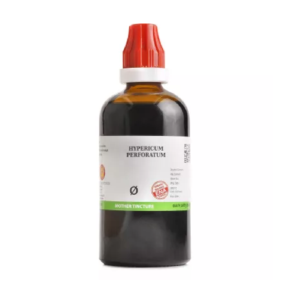 BJain-Hypericum-Perforatum-1X-Q-100ml.png BJain Hypericum Perforatum 1X (Q) Mother Tincture (100ml) For Headache, Depression, Anxiety - Image 1