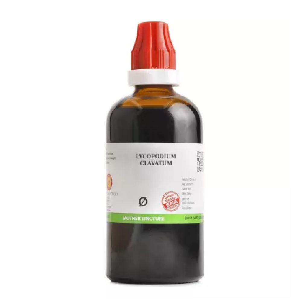 BJain-Lycopodium-Clavatum-1X-Q-100ml.png BJain Lycopodium Clavatum 1X (Q) Mother Tincture (100ml) For Joint Pain, Backache - Image 1