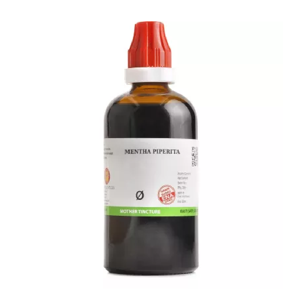 BJain-Mentha-Piperita-1X-Q-100ml.png BJain Mentha Piperita 1X (Q) Mother Tincture (100ml) For Headache, Dry Cough - Image 1