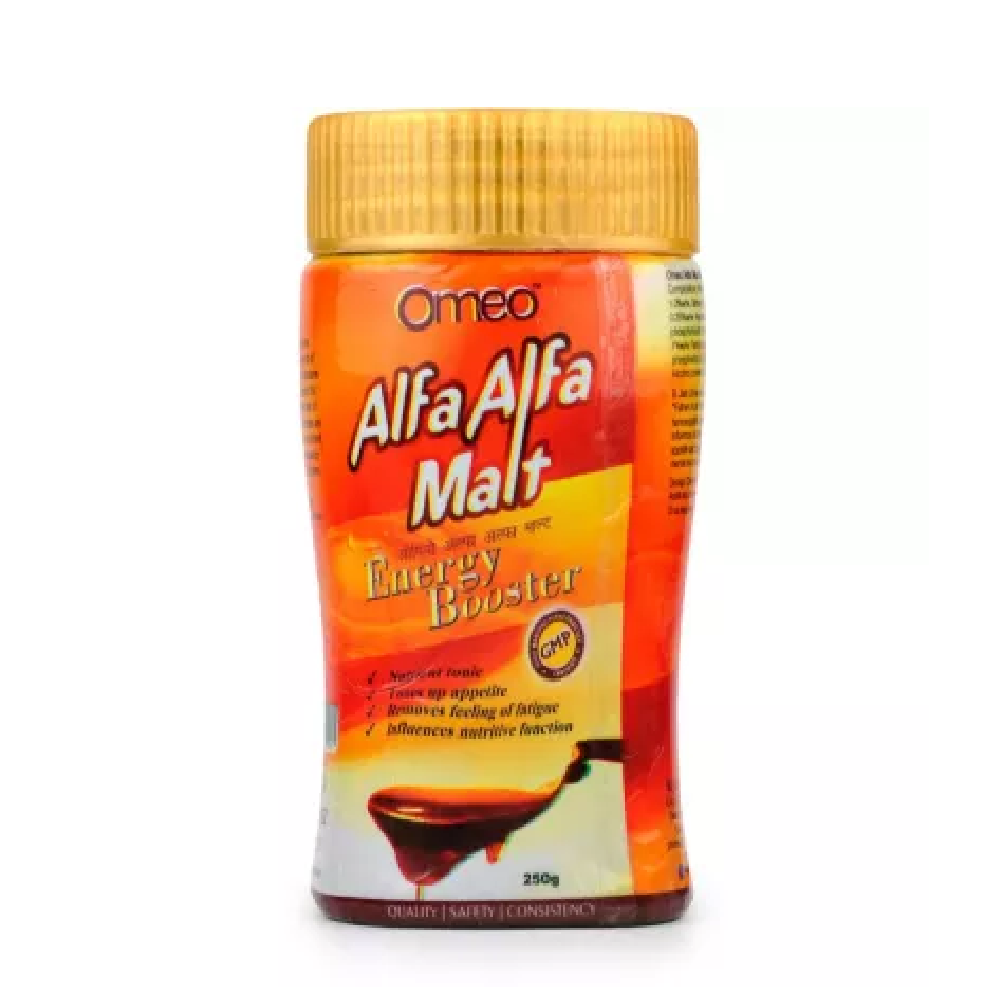 BJain-Omeo-Alfa-Alfa-Malt-250g-1.png BJain Omeo Alfa Alfa Malt (250g) For Energy Boost - Image 1