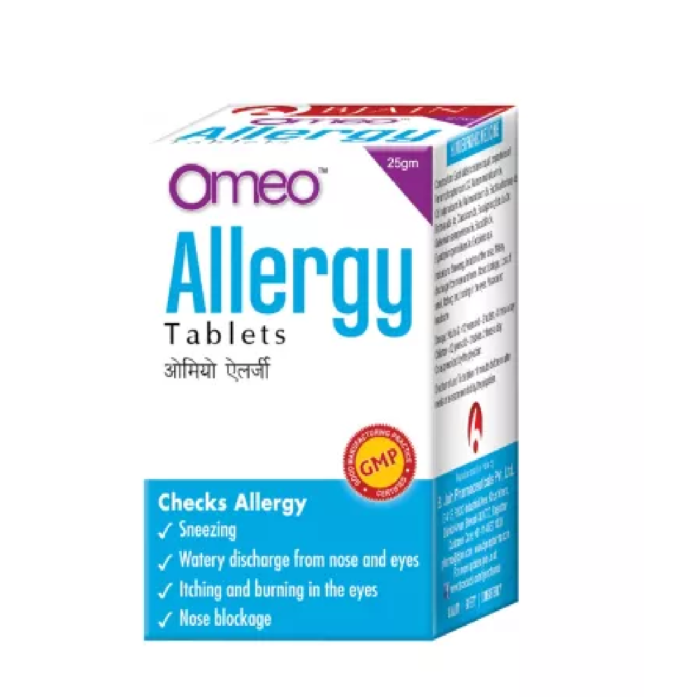 BJain Omeo Allergy Tablets (25g) For Cough, Allergic Rhinitis - Image 2