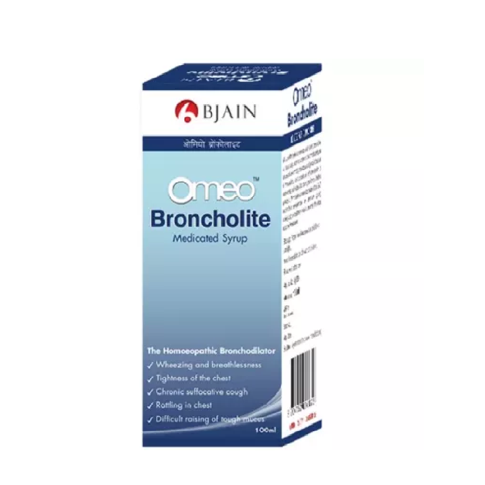 BJain-Omeo-Broncholite-Syrup-100ml-1.png BJain Omeo Broncholite Syrup (100ml) For Constipation, Cough - Image 1