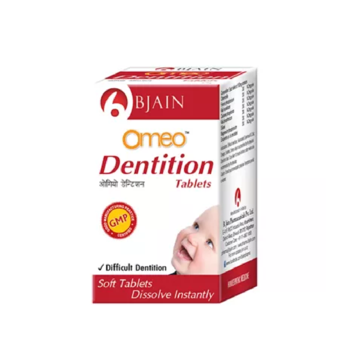 BJain Omeo Dentition Tablets (25g) For Mouth Ulcers, Sore Throat - Image 3
