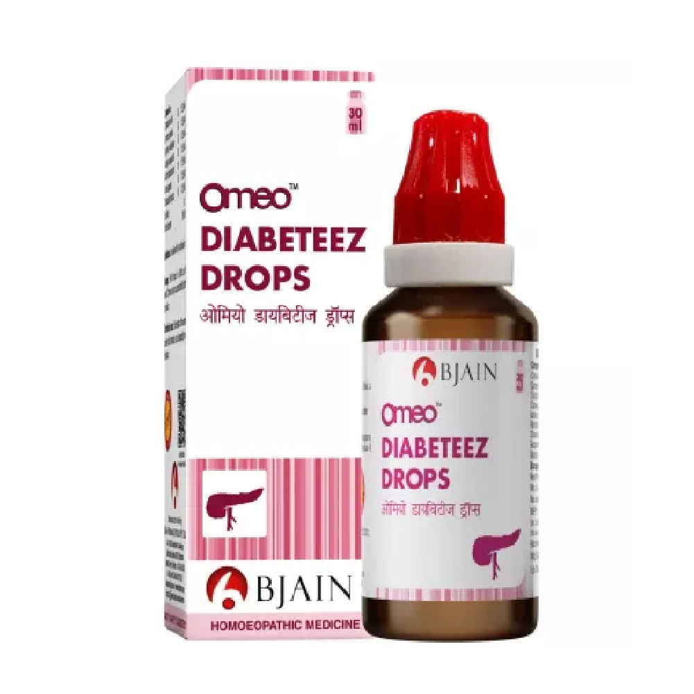 BJain-Omeo-Diabeteez-Drops-30ml-1.png BJain Omeo Diabeteez Drops (30ml) For High Blood Sugar - Image 1